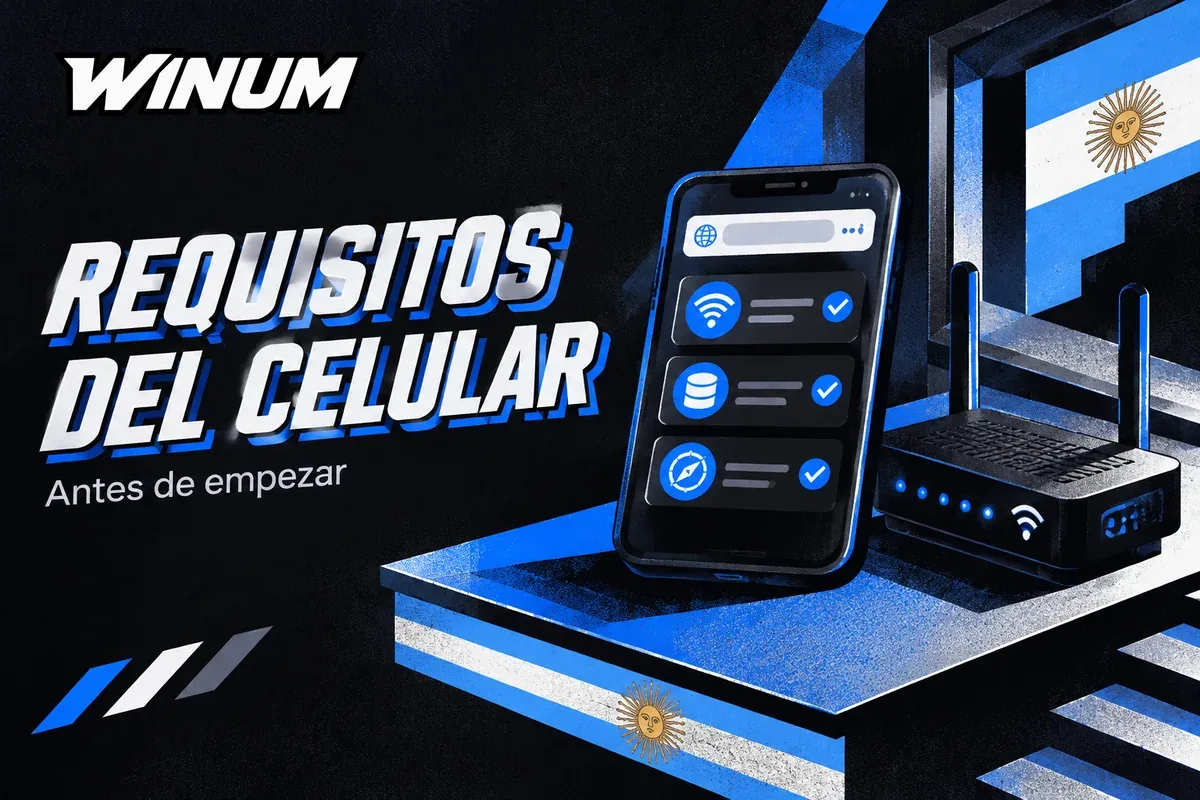 Celular junto a router y lista de requisitos básicos