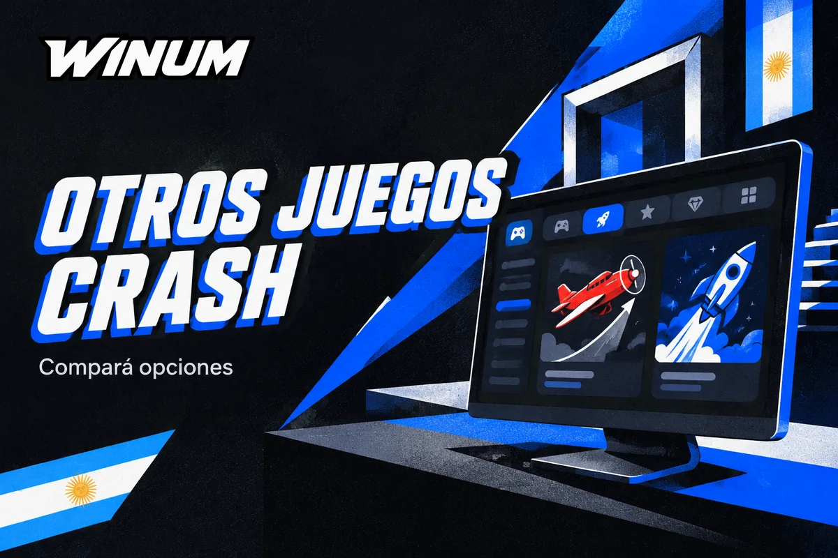 Catálogo con juegos crash de avión y cohete