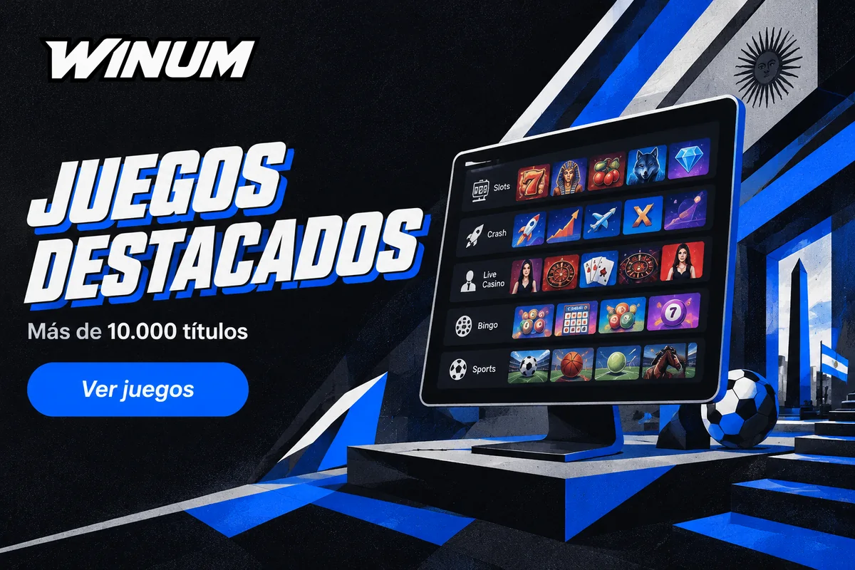 Pantalla con categorías variadas del catálogo de juegos
