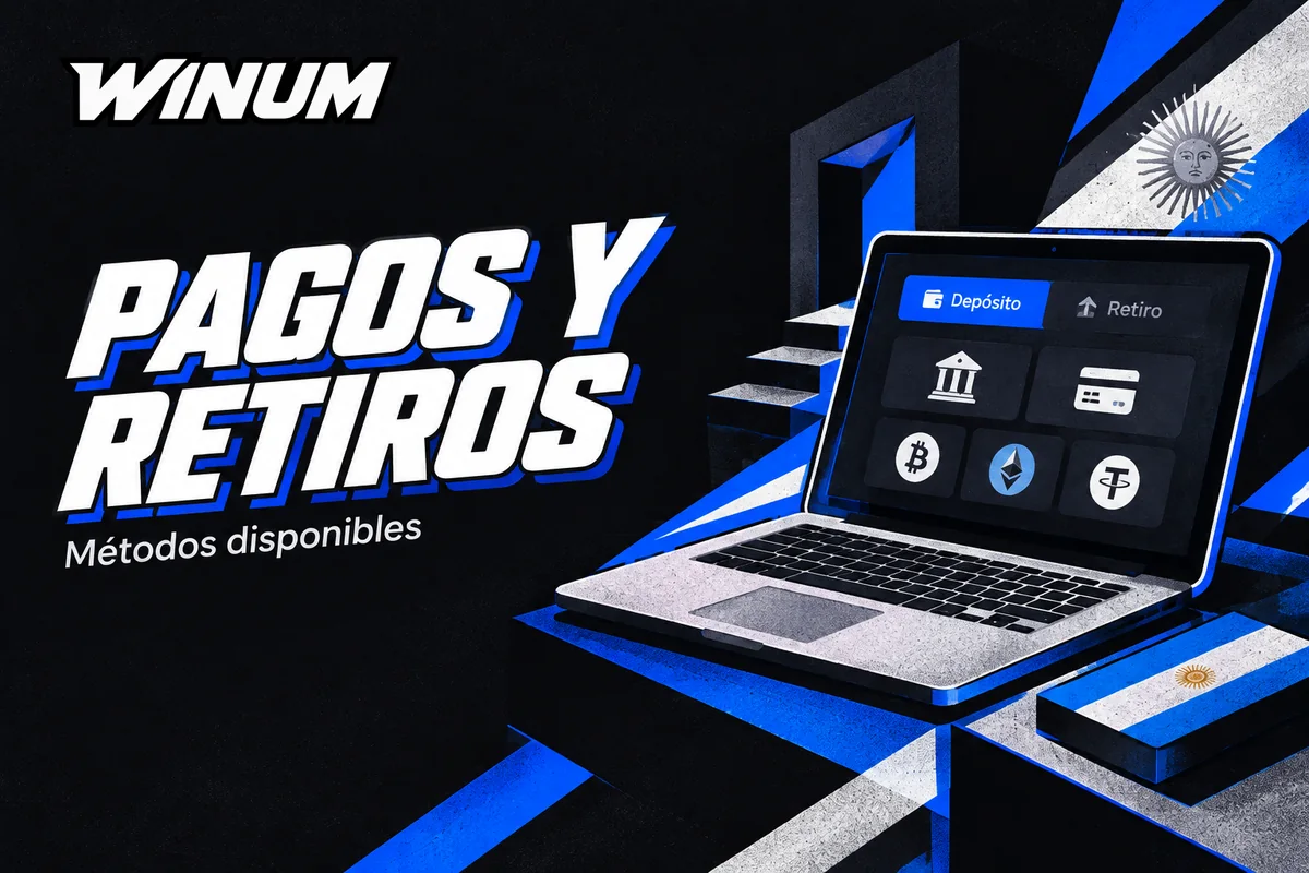 Pantalla de pagos con opciones simuladas de depósito y retiro
