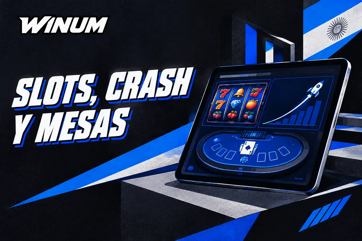 Catálogo con tragamonedas, gráfico crash y blackjack