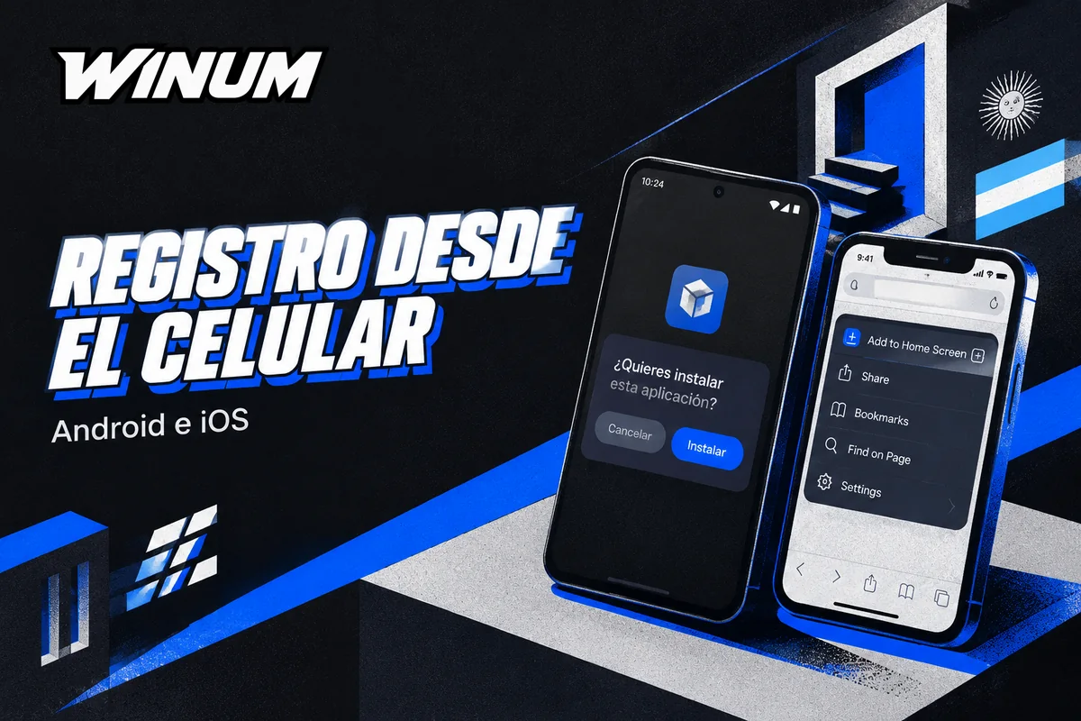 Dos celulares muestran opciones de instalación móvil
